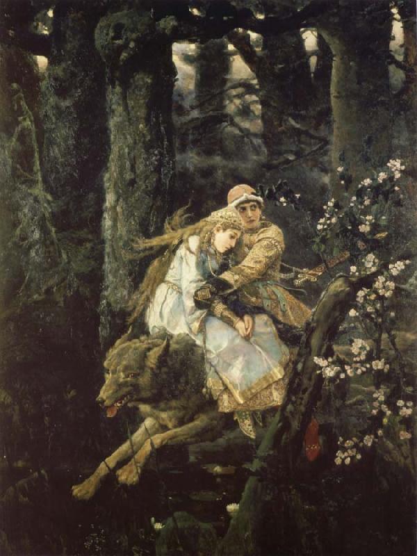 Viktor Vasnetsov Ivan the Tsarevich Riding the Grey Wolf